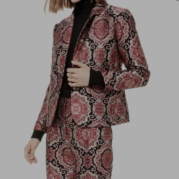 Kate spade medallion jacquard blazer
